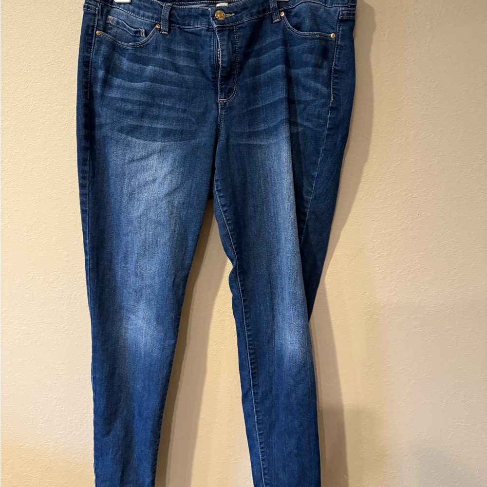 Vintage America Dark Blue Skinny Jeans